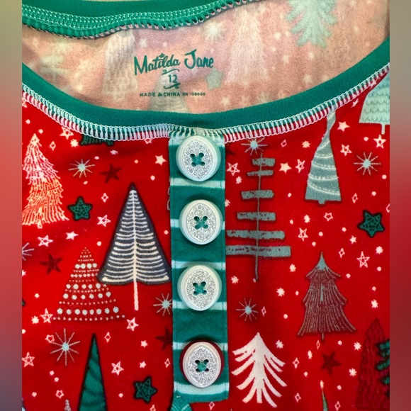 Matilda, Jane Christmas pajamas -size 12, NWOT - Picture 3 of 3